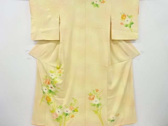 リサイクル　草花模様刺繍訪問着